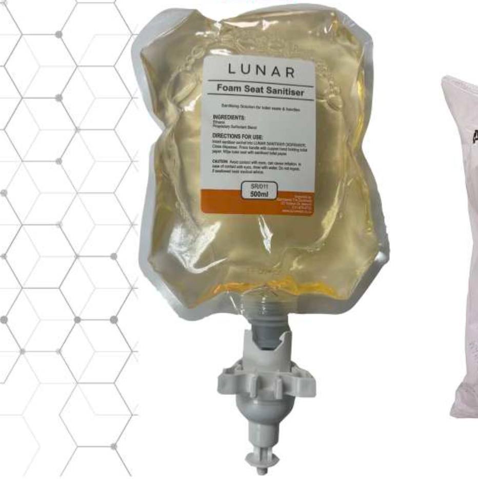 Lunar Seat Sanitiser Foam Refill Sachet 500ml x 10