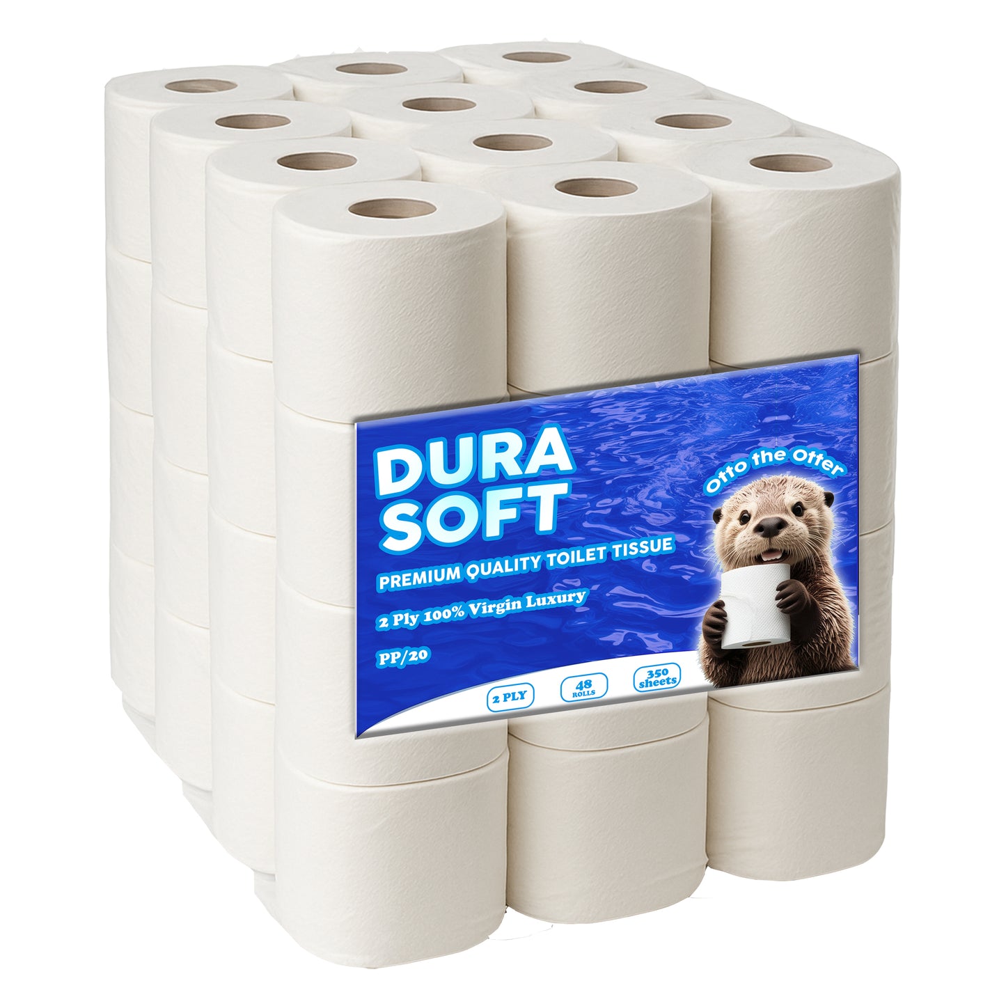 Durasoft 2Ply Toilet Paper 350 Sheet Virgin 48's