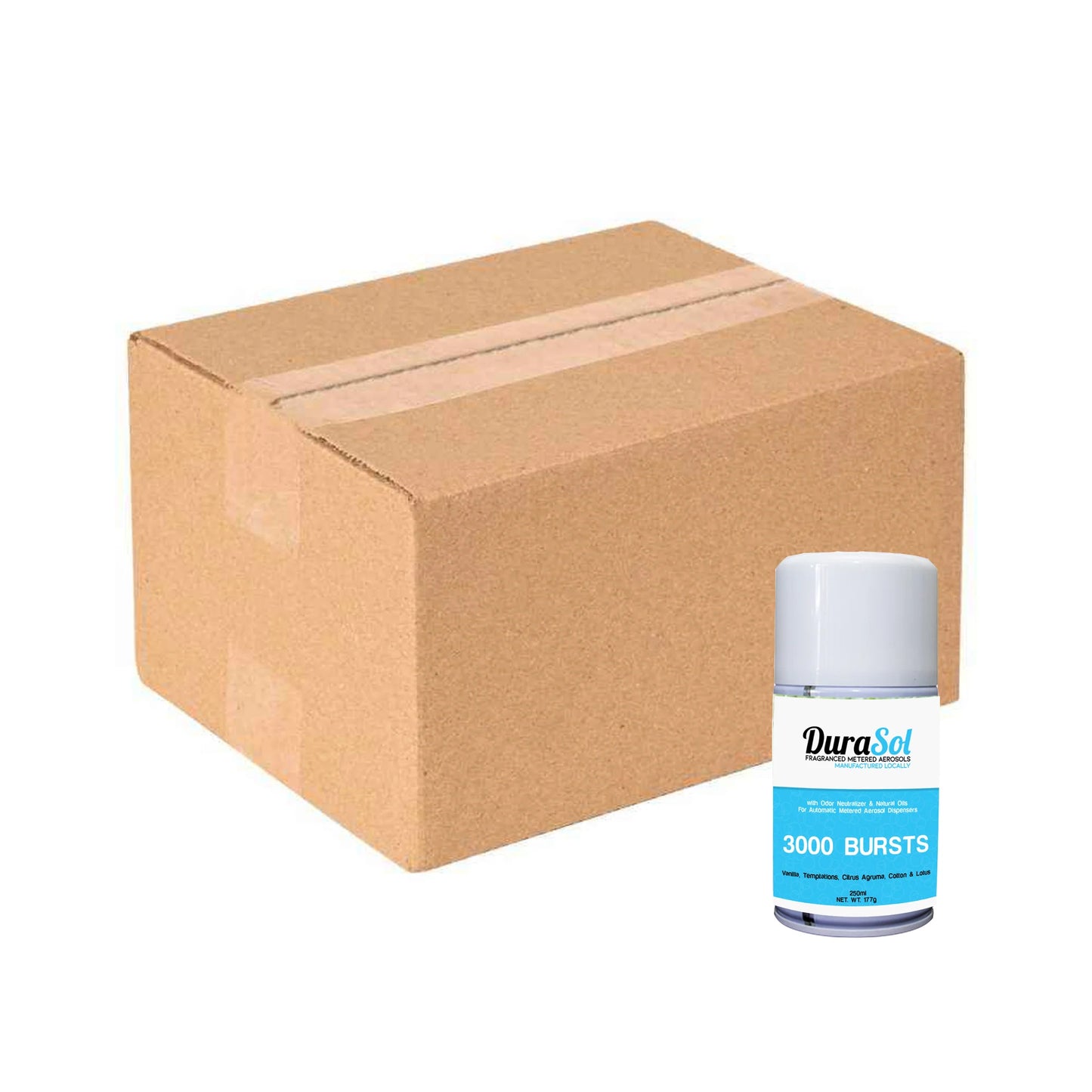 Durasol 250ml Fragranced Metered Aerosol x12