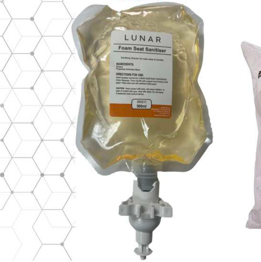 Lunar Seat Sanitiser Foam Refill Sachet 500ml x 10
