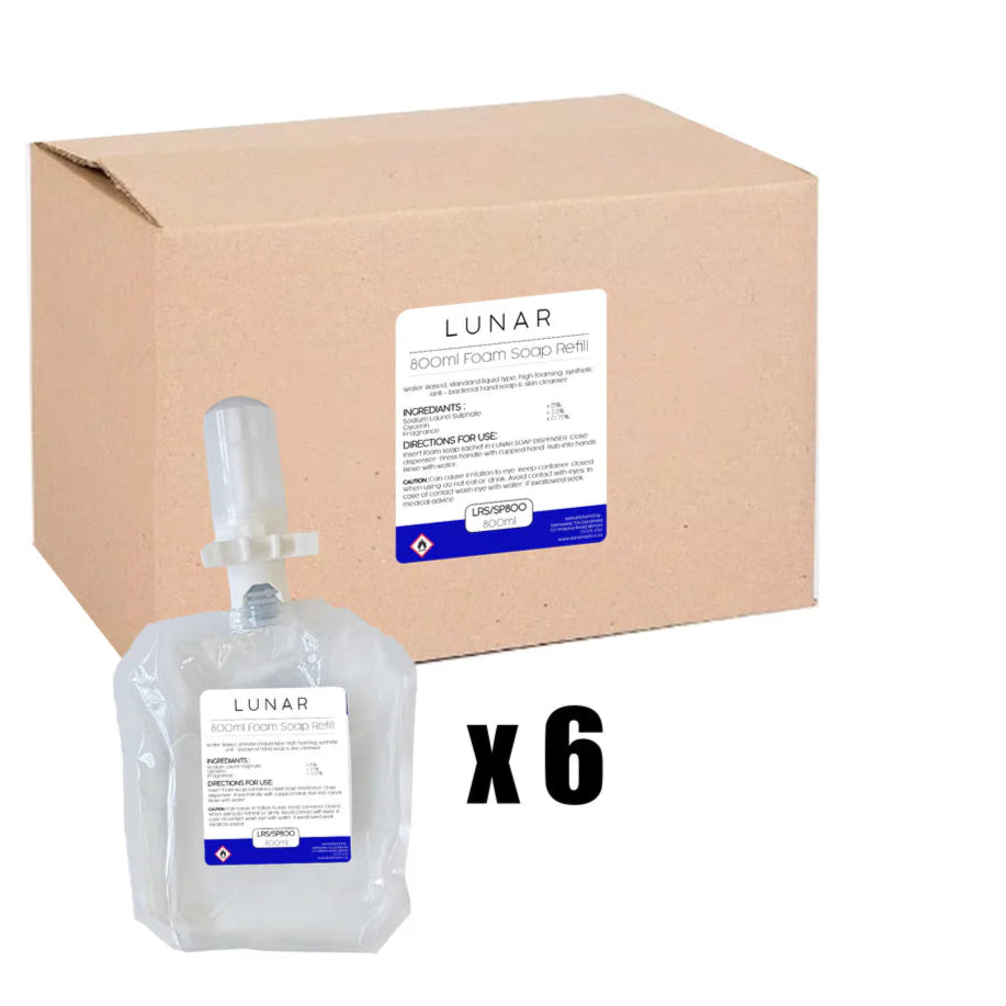 Lunar AB Foam Soap Refill Sachet 800ml x 6